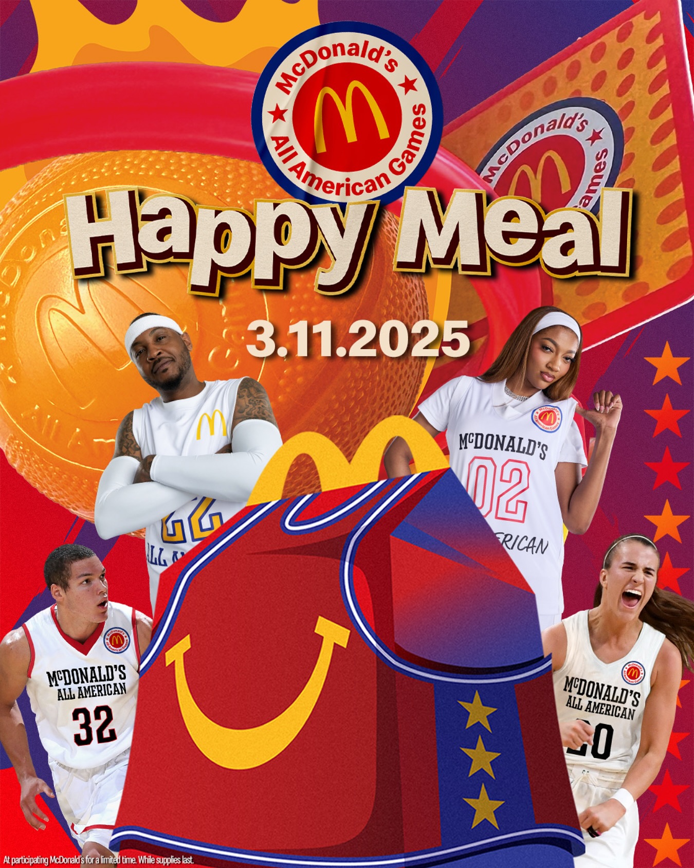穿搭尺度大！WNBA球星安吉爾-里斯代言麥當勞全美高中籃球賽